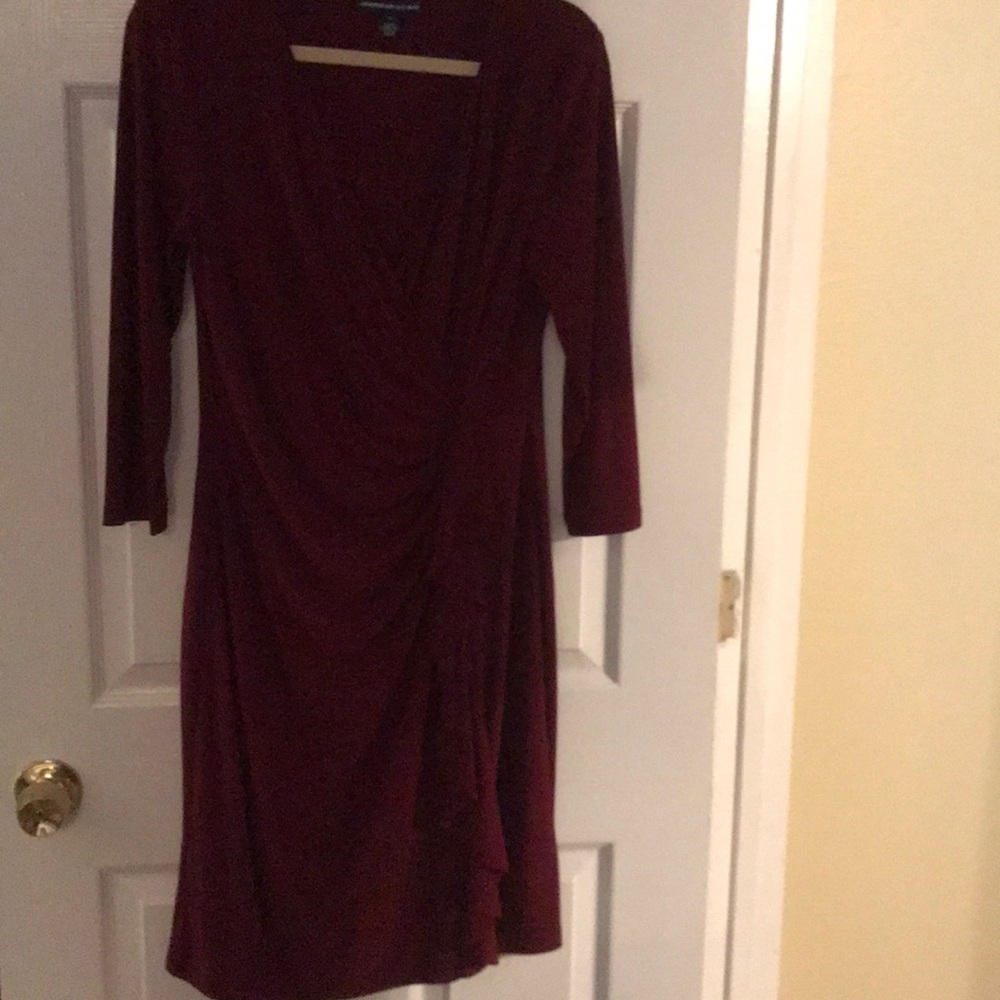 American Living burgundy dress
